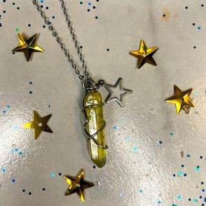 Quartz&star necklace